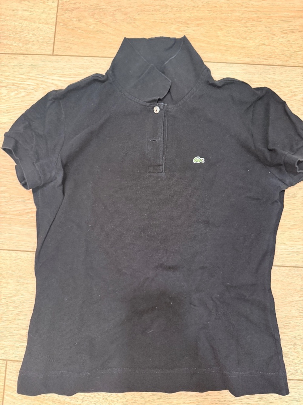 Lacoste black polo womens